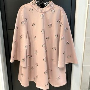 ASOS Pink Embroidered Mini Dress